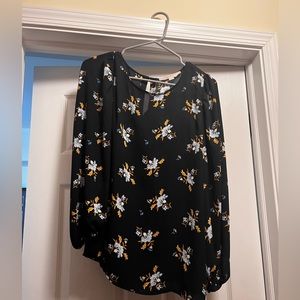 LOFT Floral Blouse